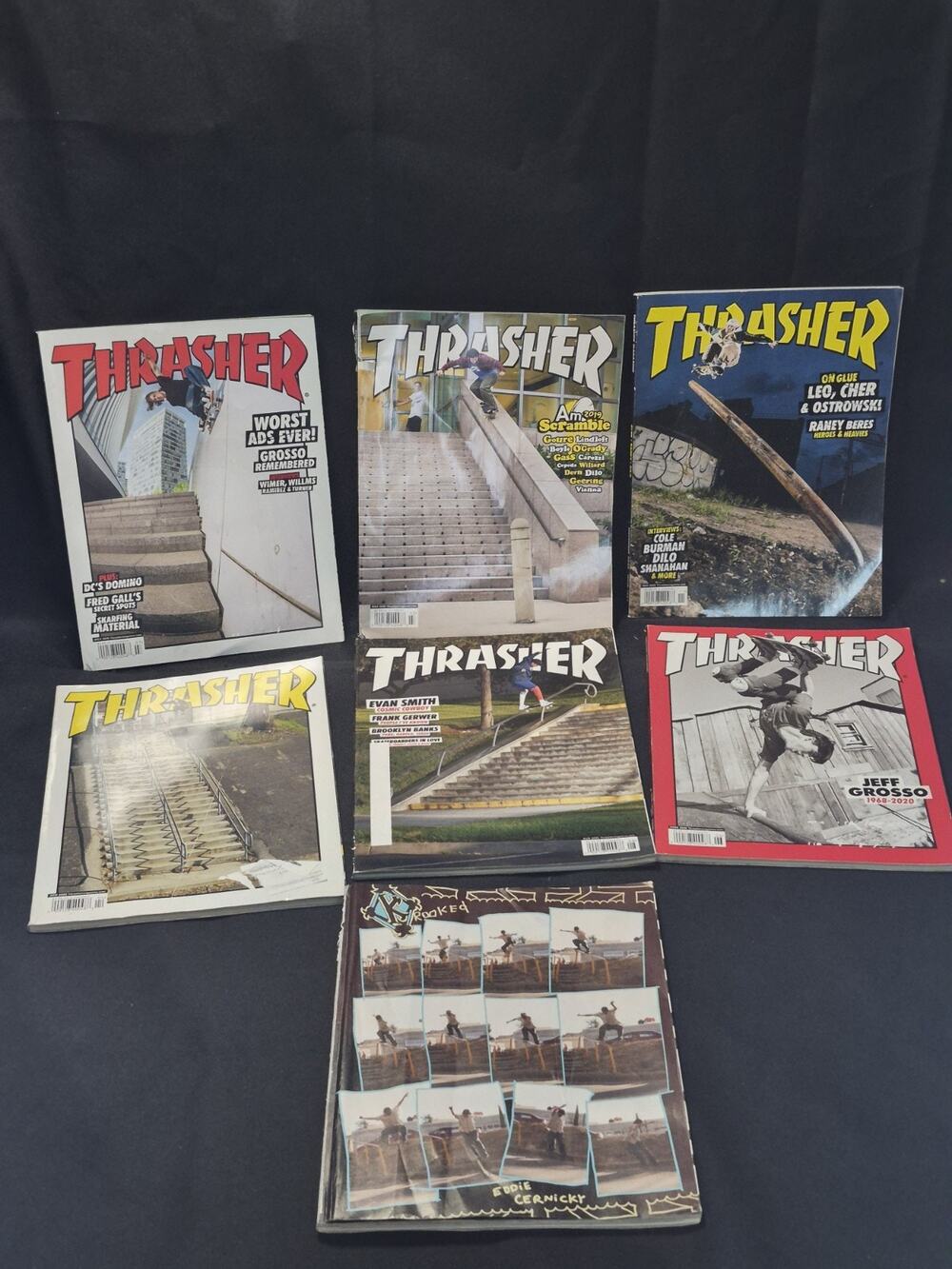 Thrasher Skateboarding Magazine Lot 7 2020 Vintage Magazines.. Skateboard